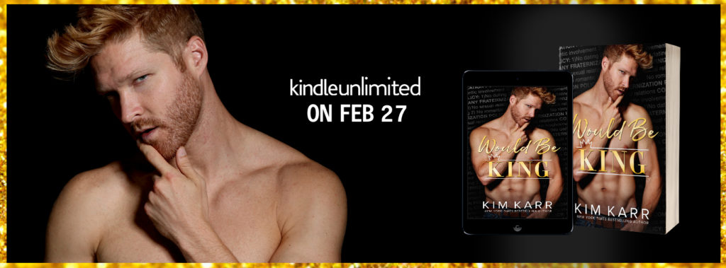 Would be King by Kim Karr Cover Reveal